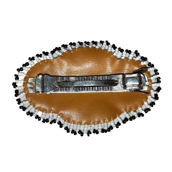 Southwestern Glass Seed Bead Hand Made Barrette
